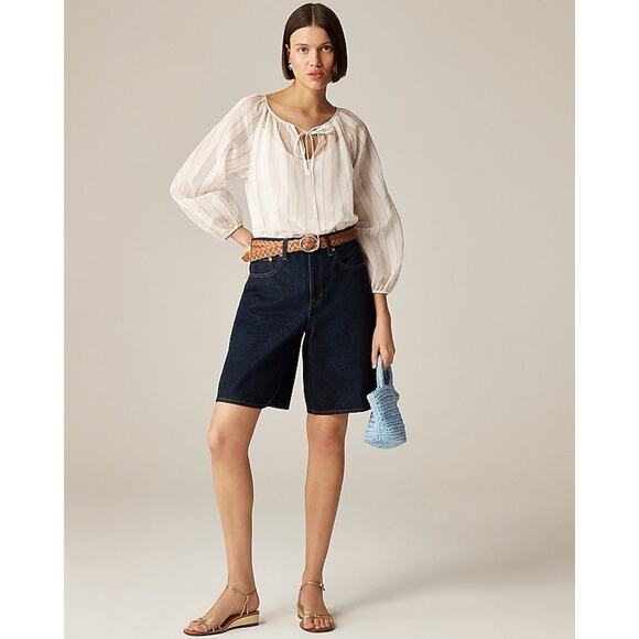 J. Crew Denim trouser short In Dark Blue Size 27 - Picture 1 of 8
